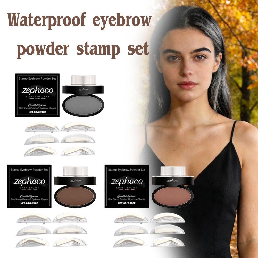 Brow Lamination Kit - Waterproof Eyebrow Powder Stamp Kit Tint