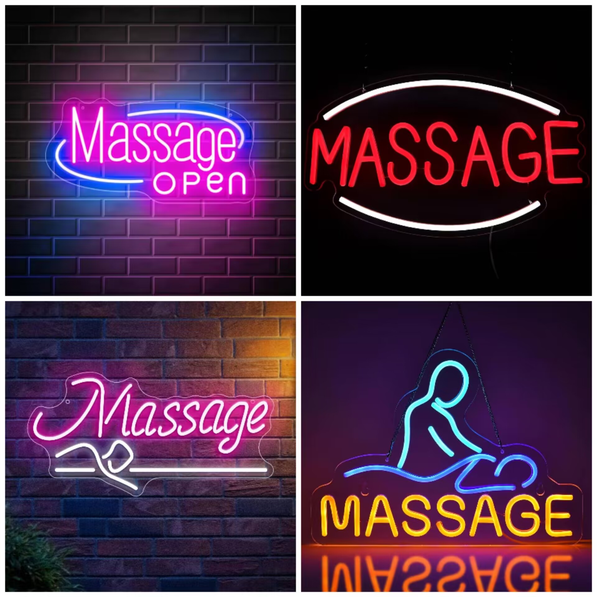 Massage Spa Open LED Neon Sign - Wellness Spa And Salon ulasan dan harga