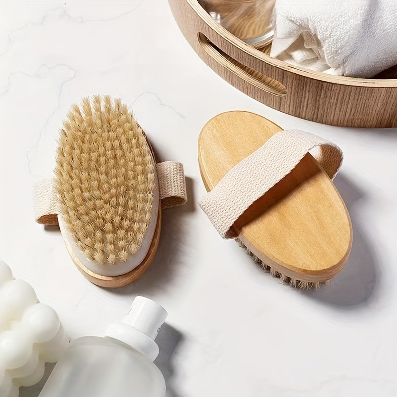 Natural Bristle Body SPA Brush - Home Spa Wellness ulasan dan harga