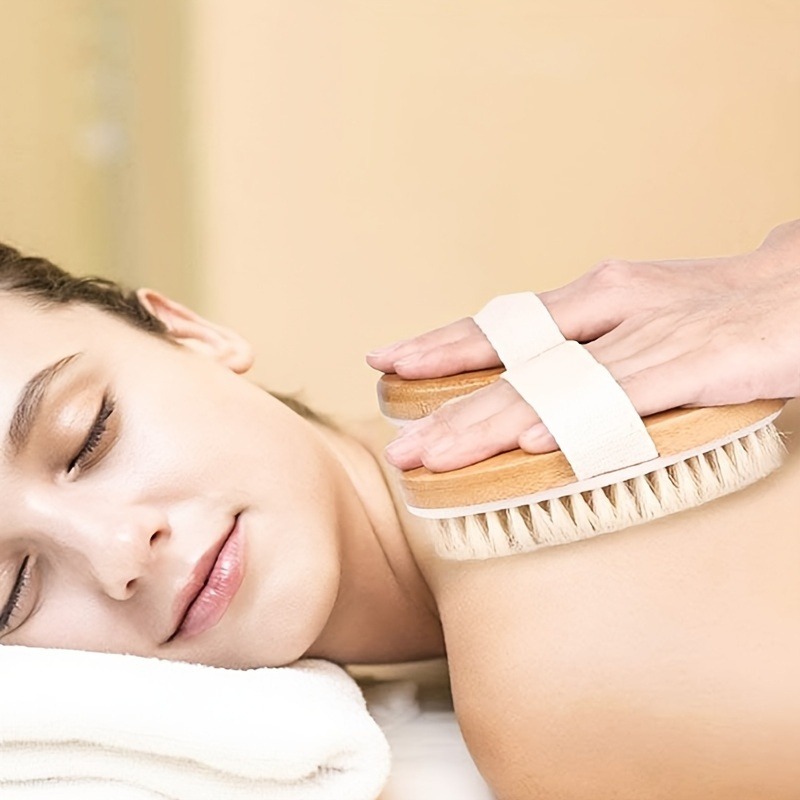 Natural Bristle Body SPA Brush - Home Spa Wellness ulasan dan harga