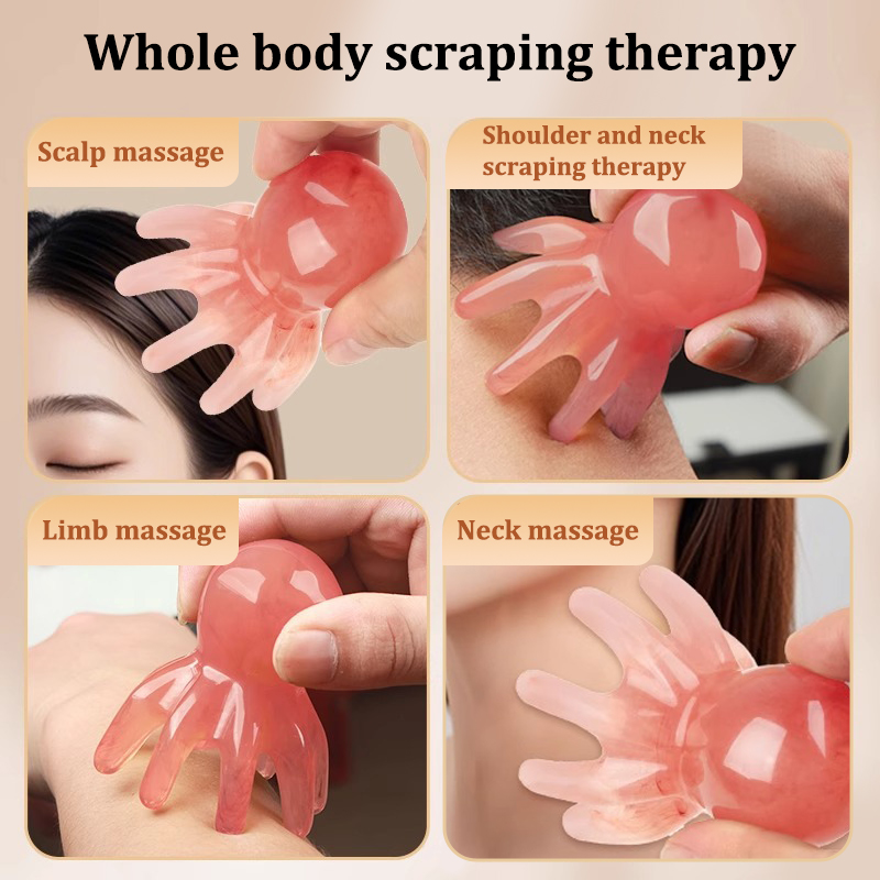 Resin Octopus Comb Head Massag - Home Spa Wellness ulasan dan harga