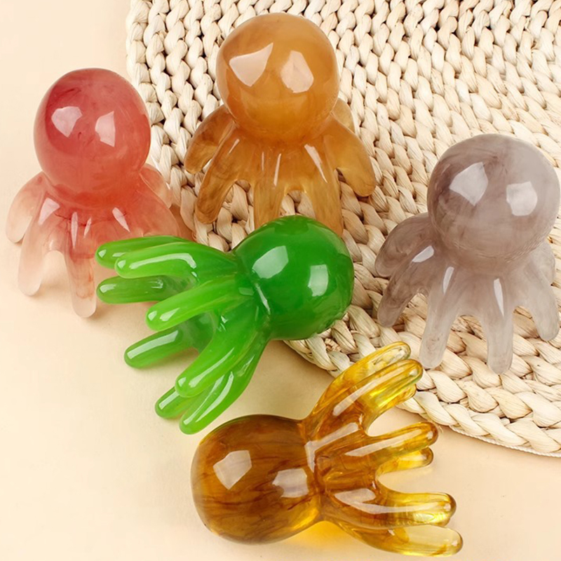 Resin Octopus Comb Head Massag - Home Spa Wellness ulasan dan harga