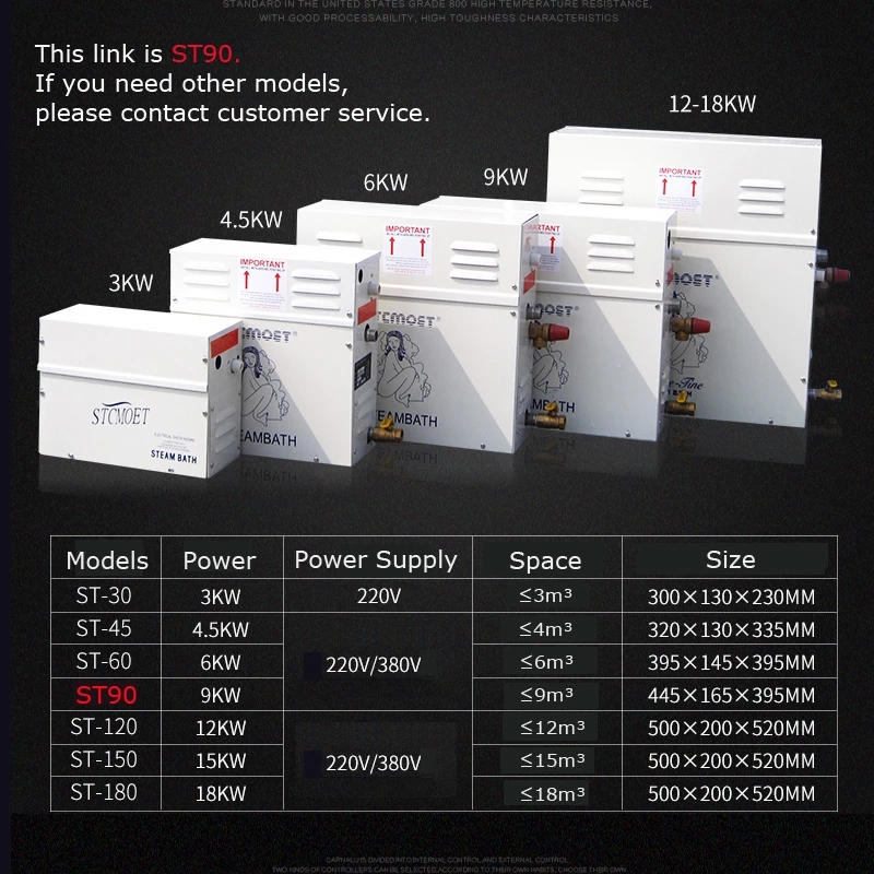 Steam Generator 220V/380V Home - Home Spa Wellness ulasan dan harga