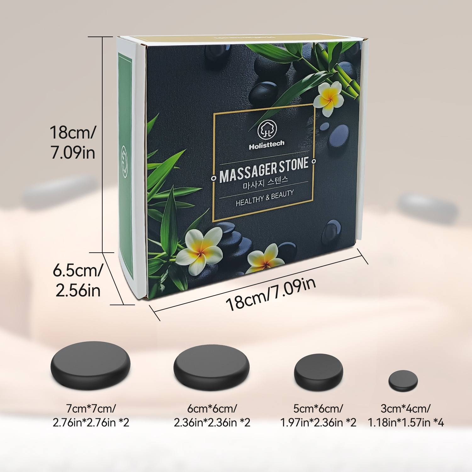 Massage Hot Stone Set,10 Piece - Home Spa Wellness ulasan dan harga