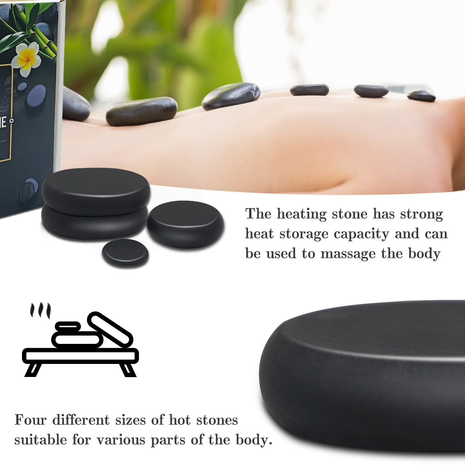 Massage Hot Stone Set,10 Piece - Home Spa Wellness ulasan dan harga