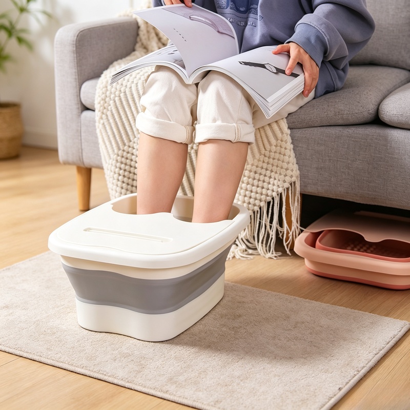 Portable Foldable Foot Bath Tu - Home Spa Wellness ulasan dan harga