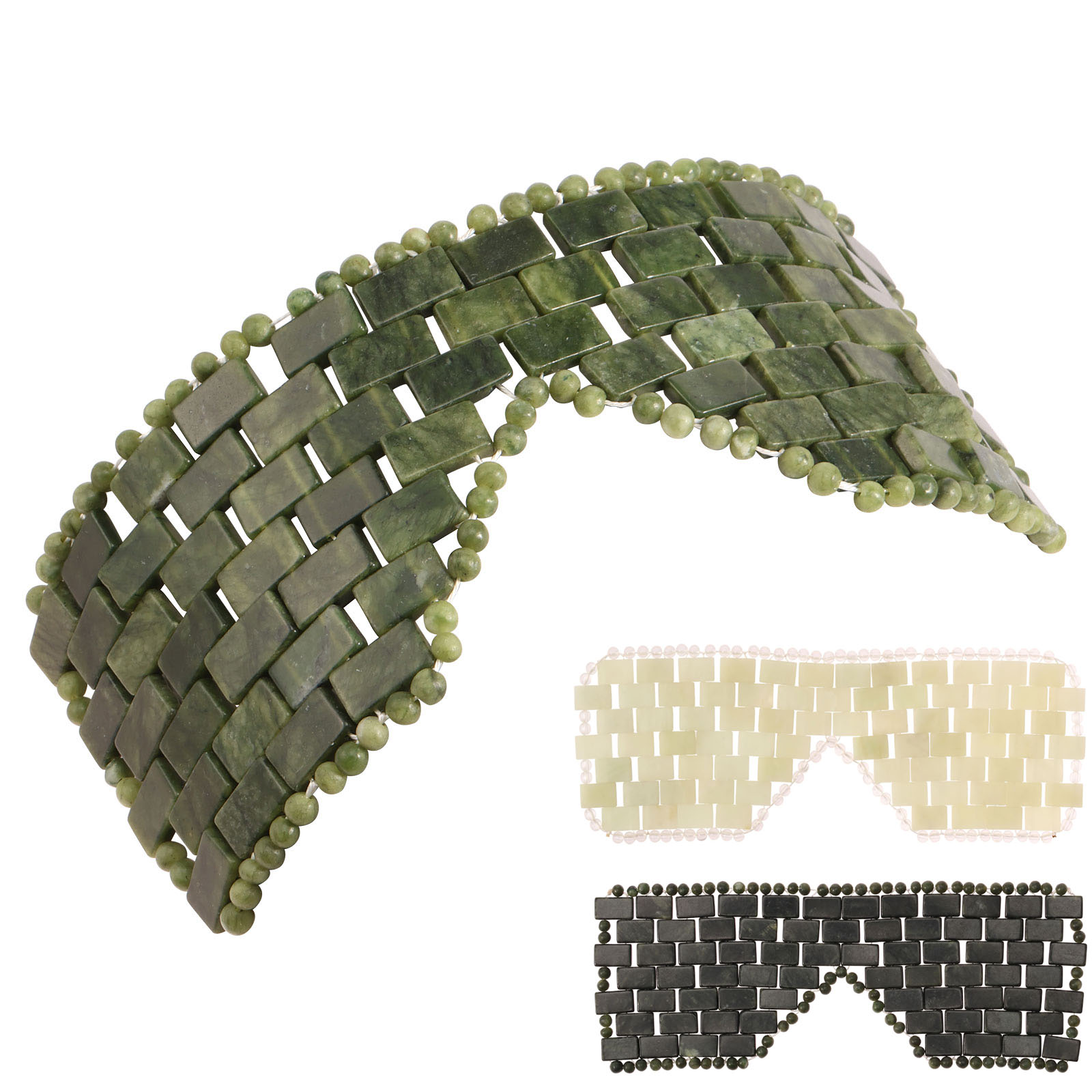 Natural Jade Face Eye Mask Coo - Home Spa Wellness ulasan dan harga