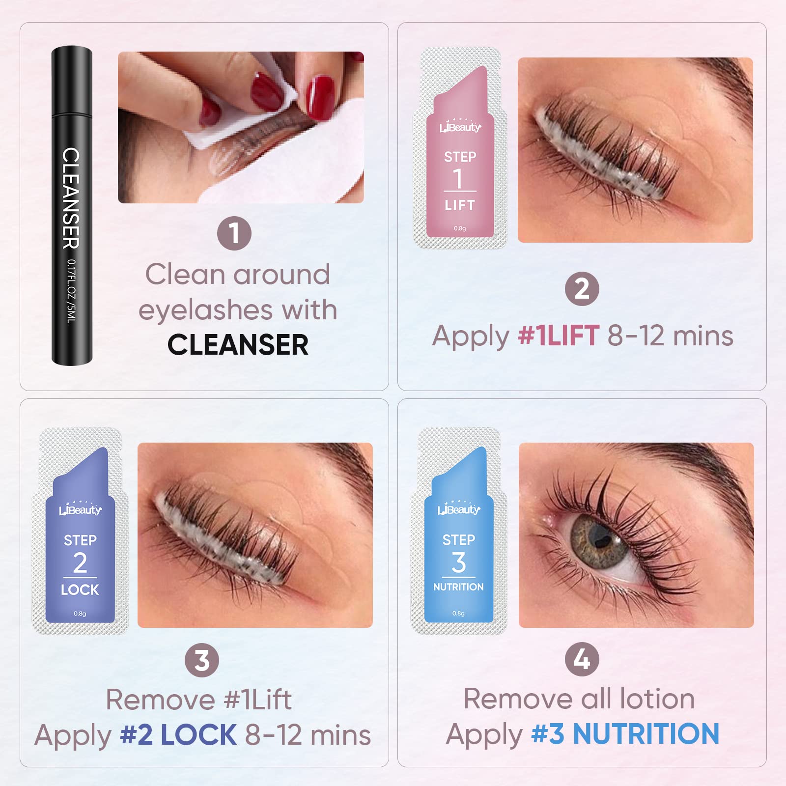 Libeauty 20 Pieces/Lot 10-12 M - Brow Lamination Kit ulasan dan harga