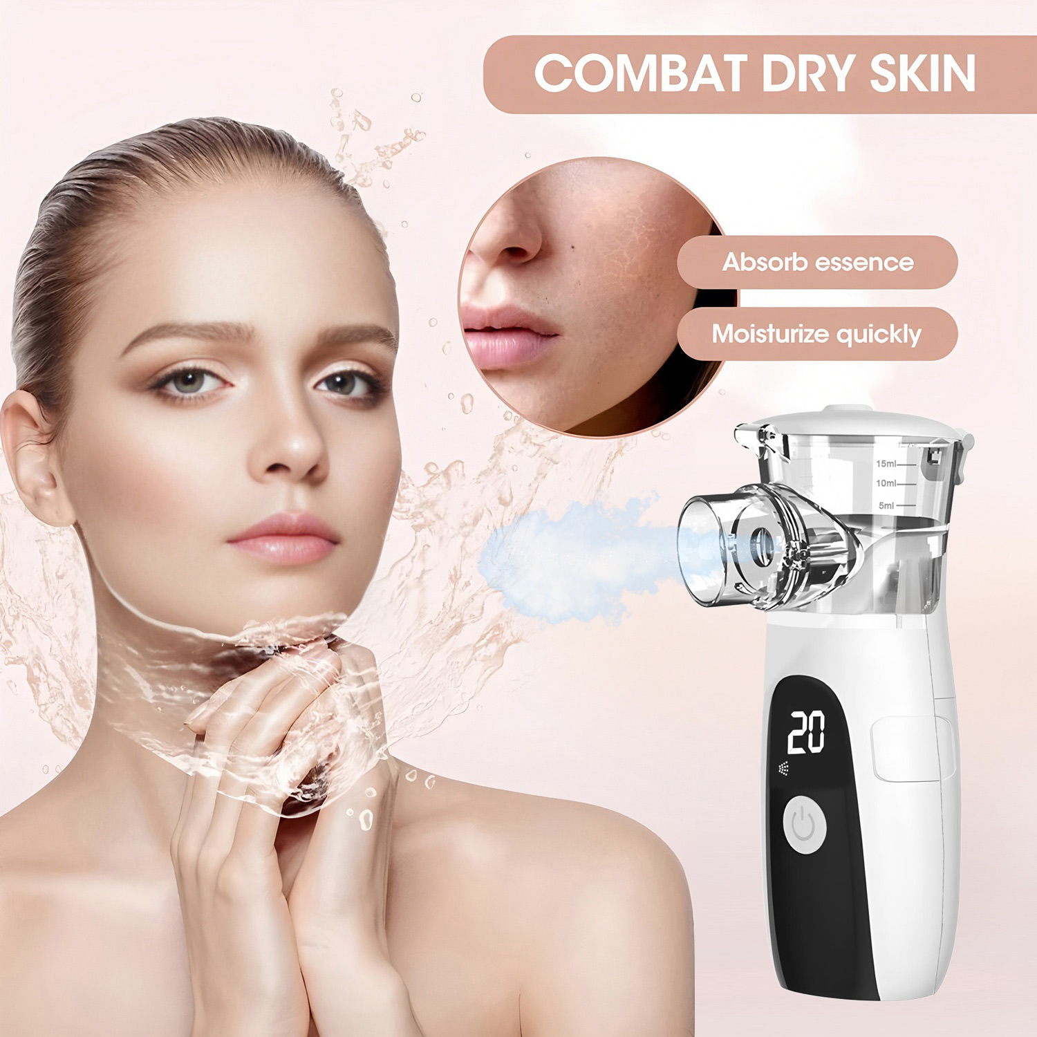 Mini Portable Hydrating Beauty - Facial Steamer Nano ulasan dan harga
