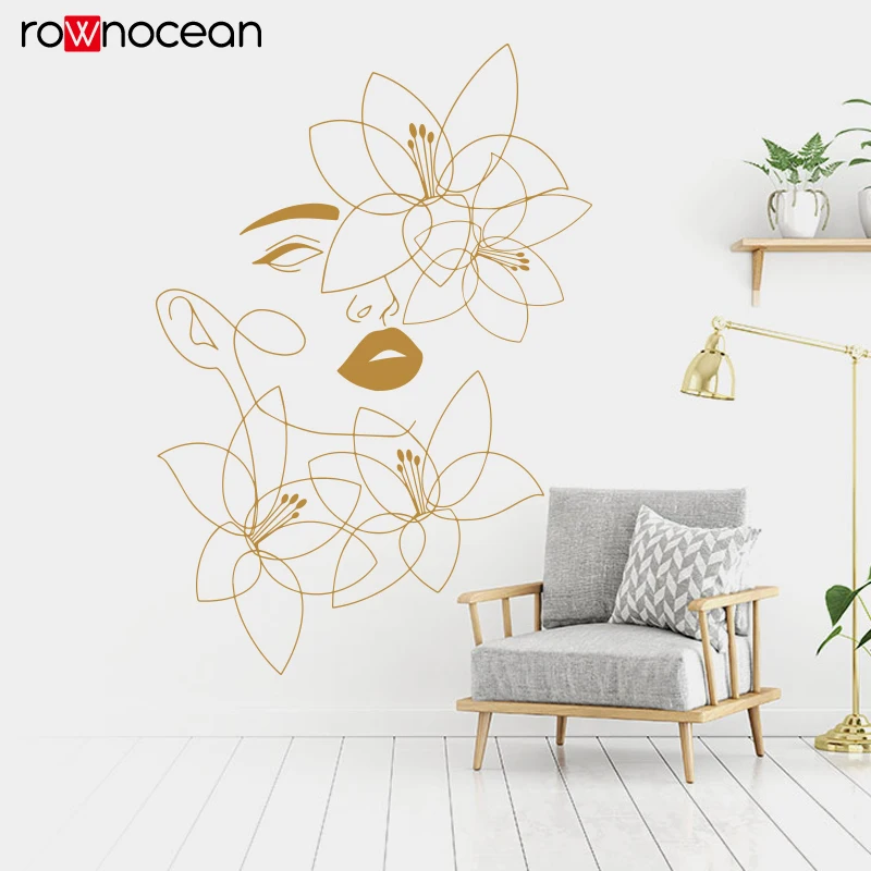 One Line Wall Decals Beauty Wa - Wellness Spa And Salon ulasan dan harga
