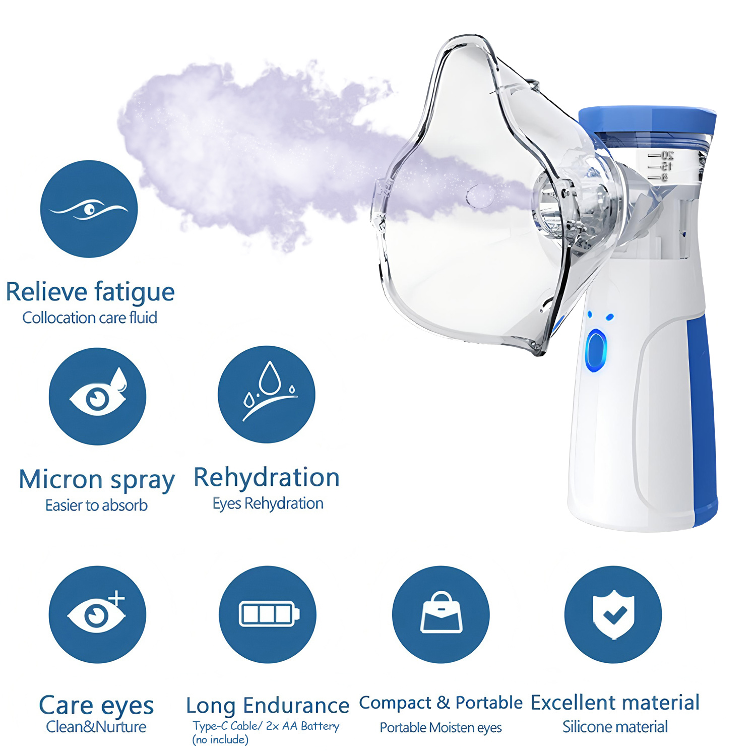 Mini Portable Humidifier Facia - Facial Steamer Nano ulasan dan harga